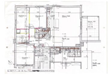 Élégant appartement de trois chambres traversant rénové avec goût