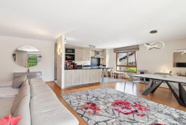 Élégant appartement de trois chambres traversant rénové avec goût